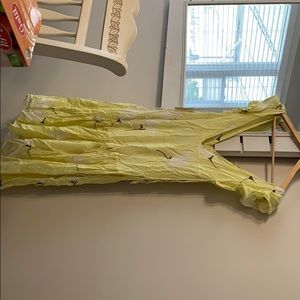 Free People Yellow Floral Dress